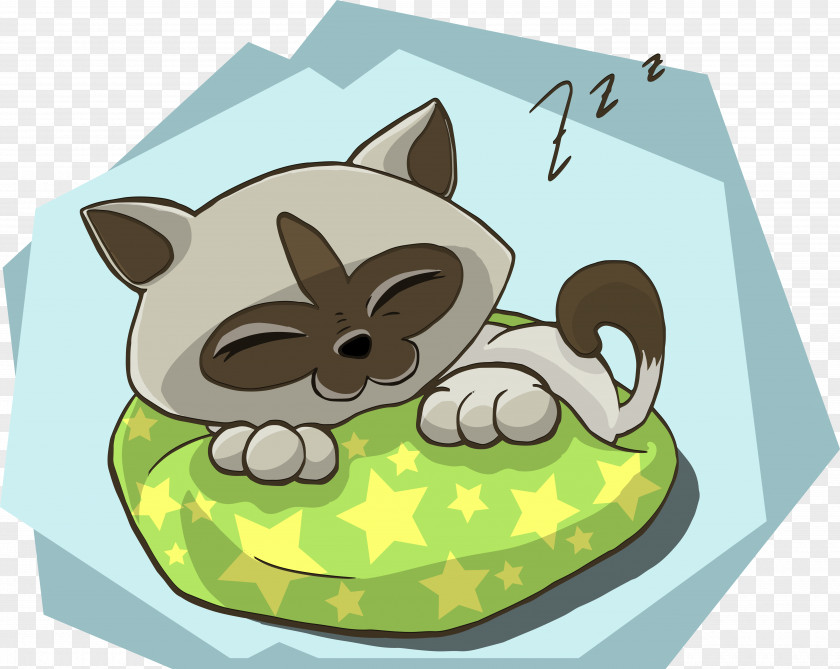 Sleeping Cat Kitten Cuteness Illustration PNG