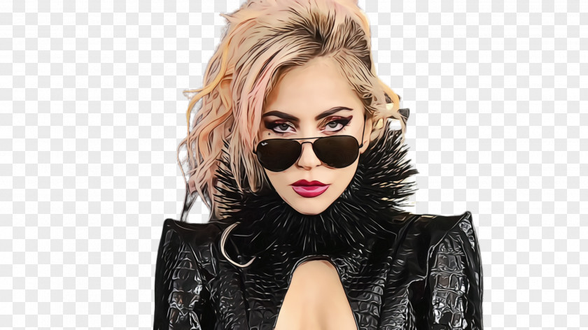 Ear Leather Jacket Sunglasses PNG