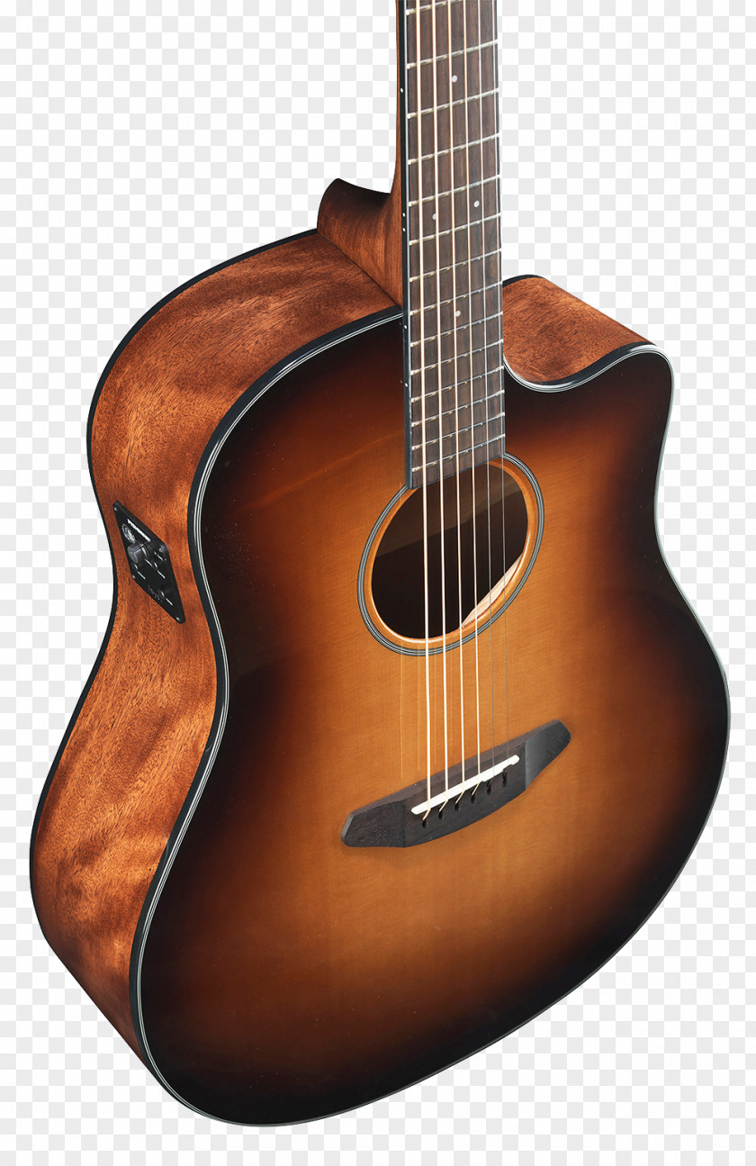 Mahogany Color Acoustic Guitar Tiple Bass Cuatro Acoustic-electric PNG