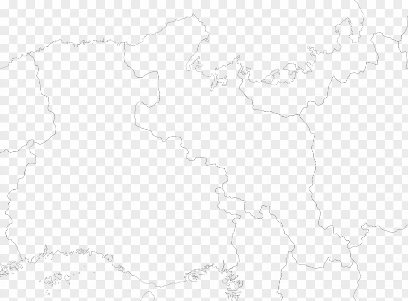 Map White Line Art Pattern PNG
