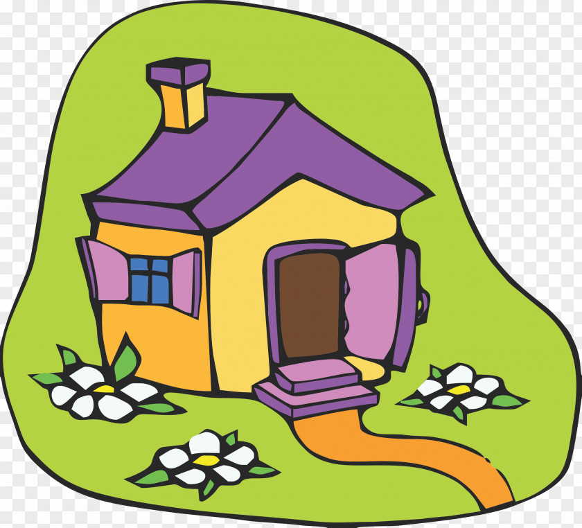 Cartoon House Cottage Drawing Housing Clip Art PNG