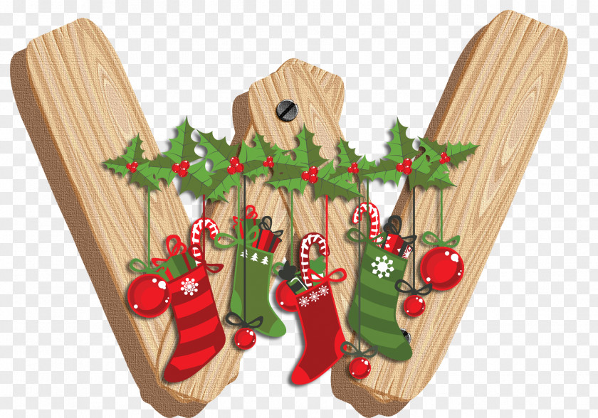 Holly Wood Christmas Gift Cartoon PNG