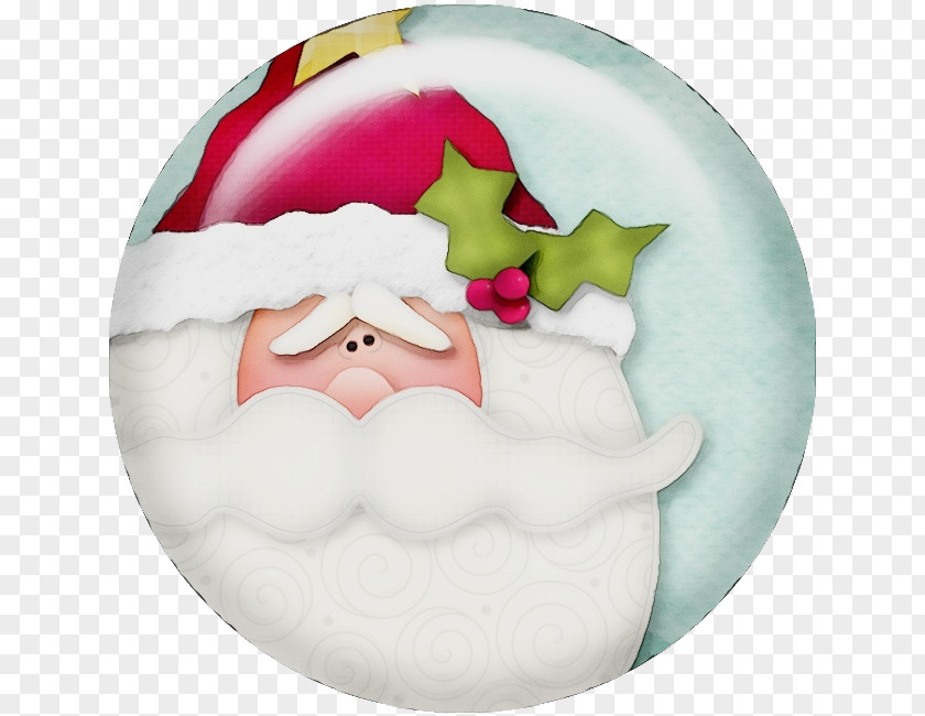 Smile Holly Santa Claus PNG