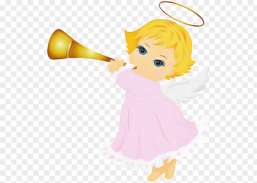 Trombone Bugle Cartoon Angel Clip Art Fictional Character Brass Instrument PNG