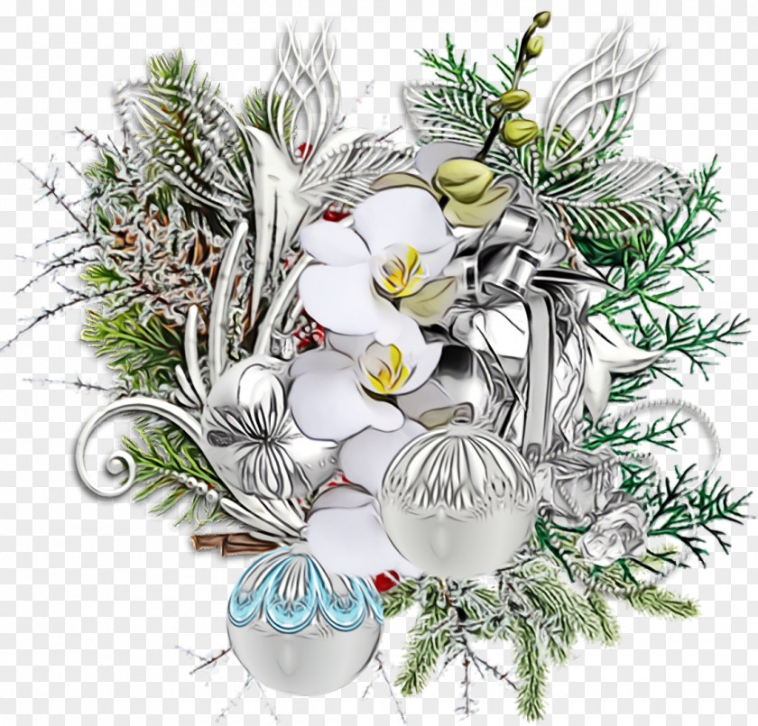 Cut Flowers Bouquet Christmas Decoration PNG