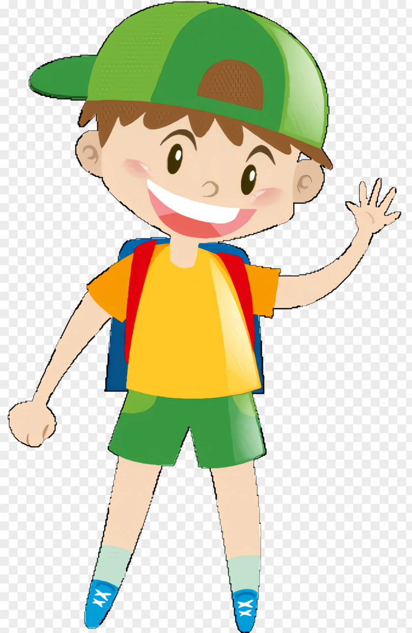 Happy Cartoon Boy PNG