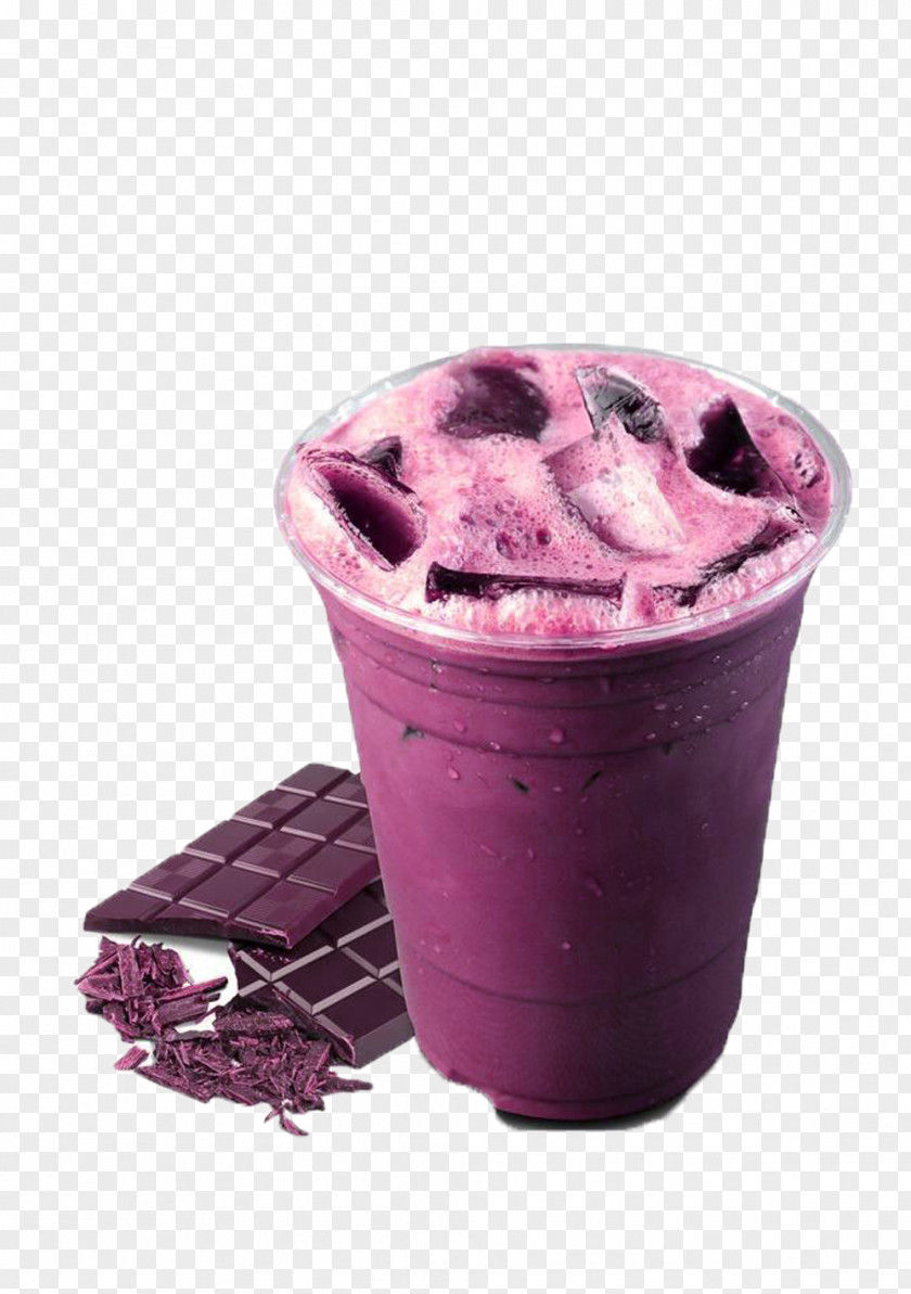 Purple Grape Ice Drink Picture Material Hot Chocolate Instant Coffee Bubble Tea Milk Matcha PNG