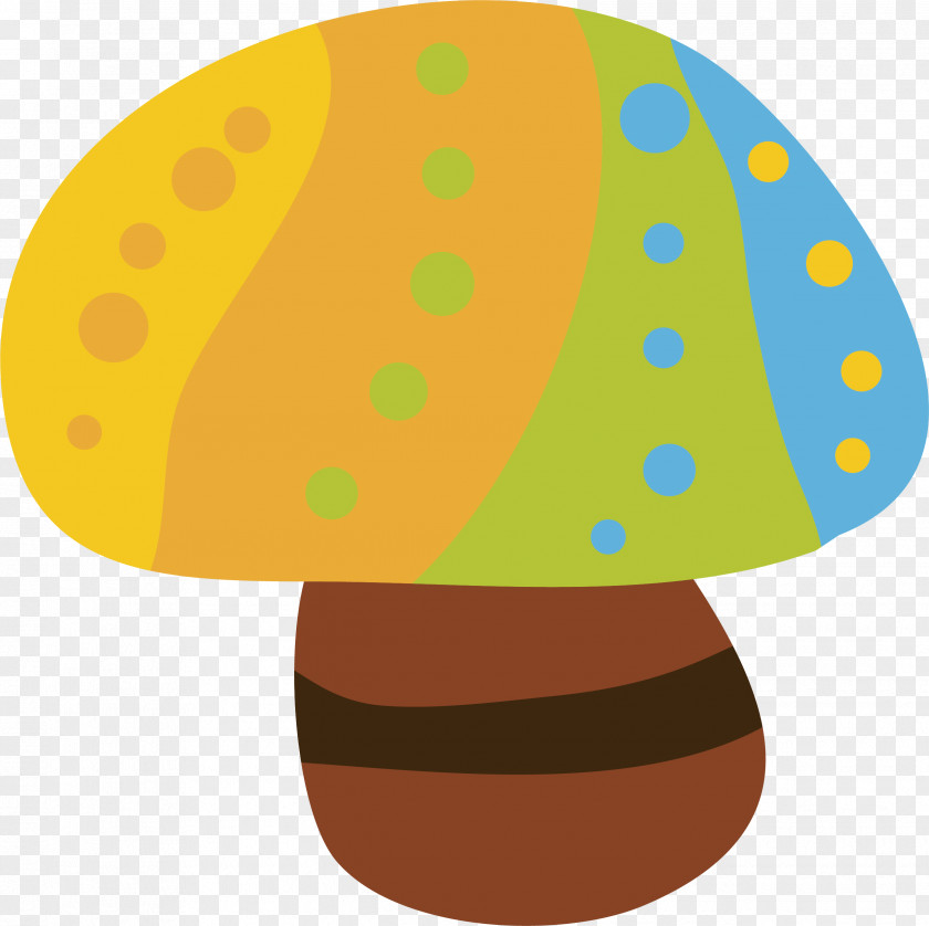 Vector Colored Spots Mushrooms Euclidean Clip Art PNG