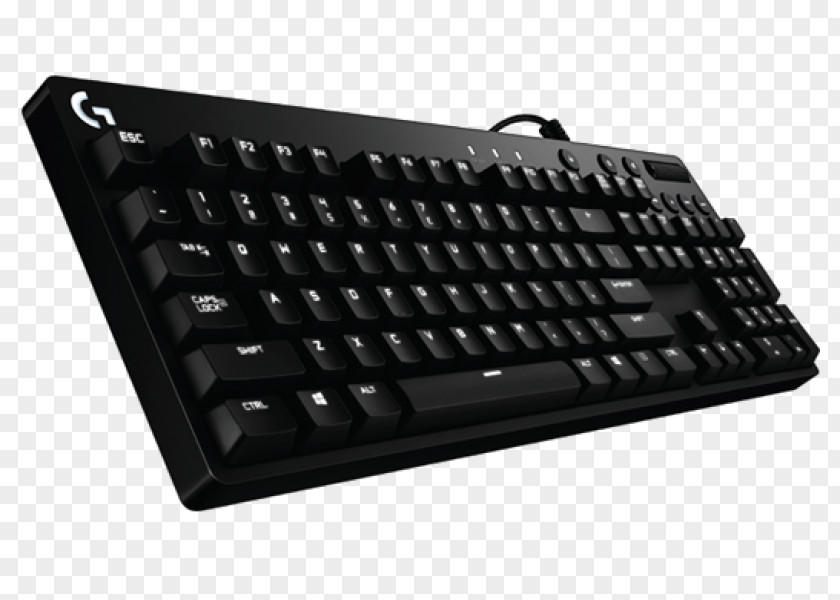 Computer Mouse Keyboard Logitech G610 Orion Red USB QWERTZ German Black Gaming Keypad PNG
