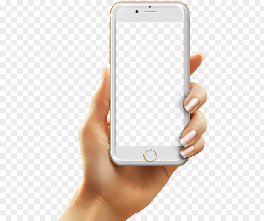 Hand Holding A Cell Phone Mobile App Development Android PNG