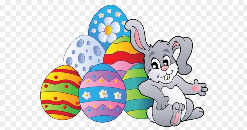 Relying On Easter Egg Bunny Clip Art PNG