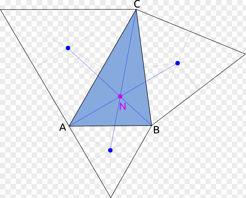 Triangle Point Symmetry Pattern PNG