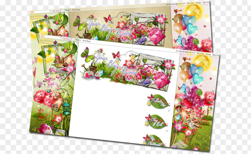 Design Floral Fruit PNG