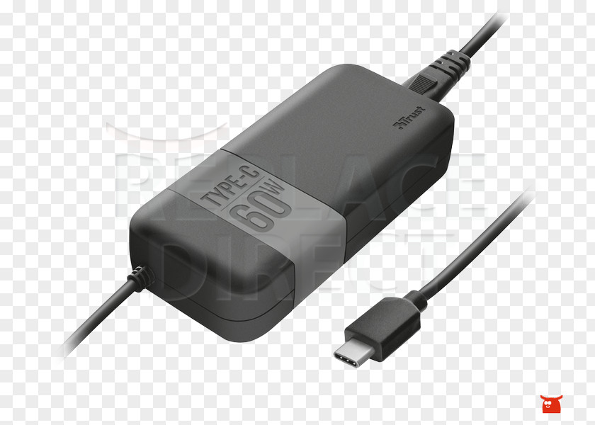 Laptop Battery Charger USB-C AC Adapter PNG