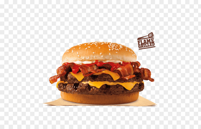 Bacon Hamburger Whopper Cheeseburger Burger King PNG