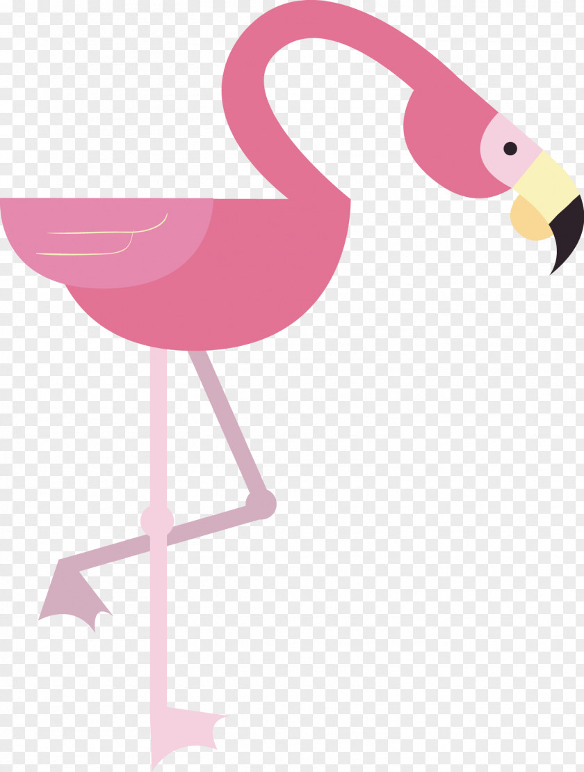 Cartoon Style Flamingos Flamingo Drawing Animation PNG