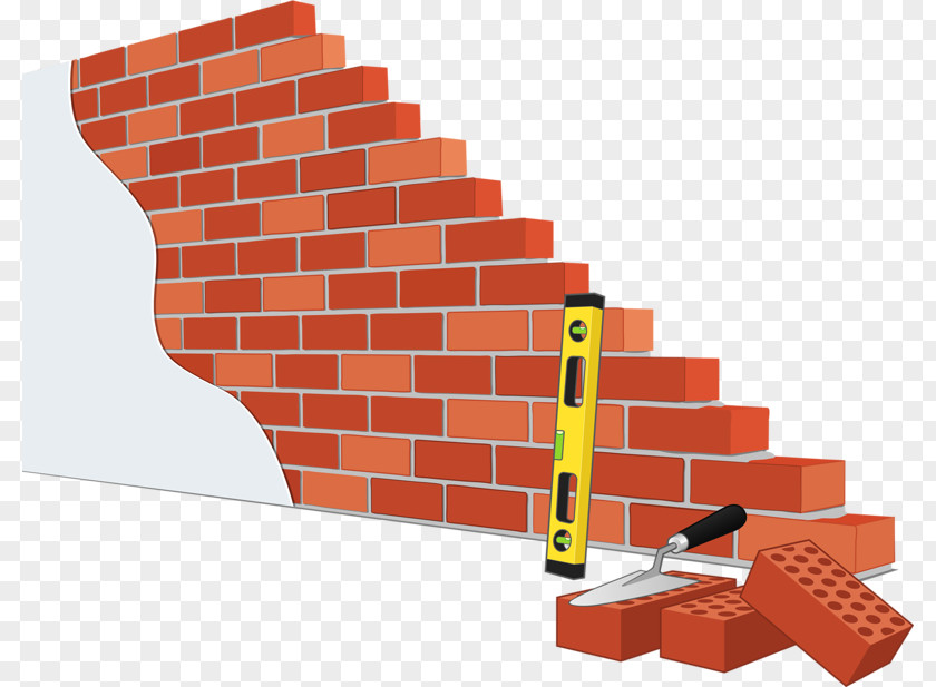 Hand-painted Brick Bricklayer Photography Royalty-free Illustration PNG