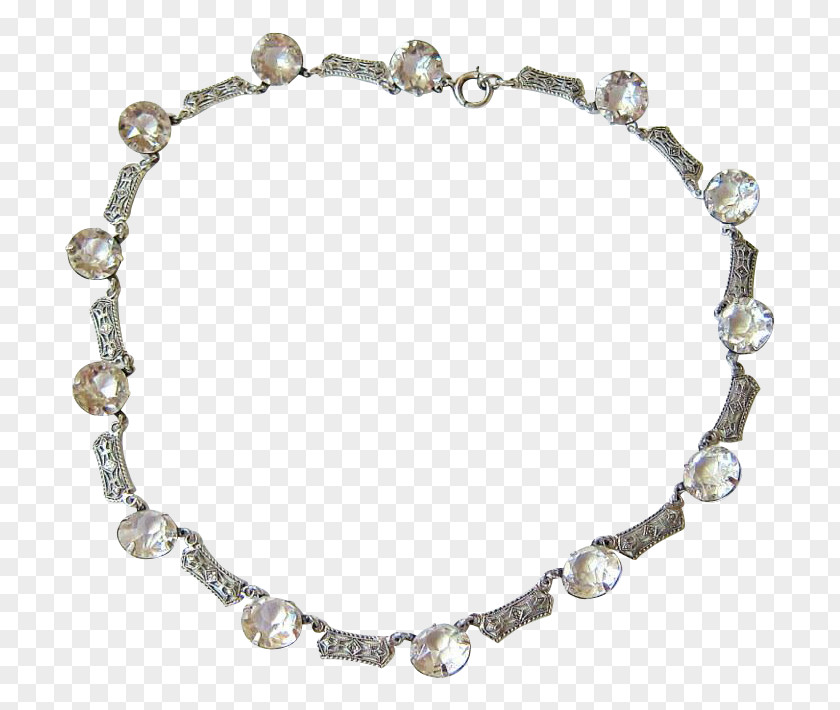 Silver Necklace Jewellery Bracelet Anklet PNG