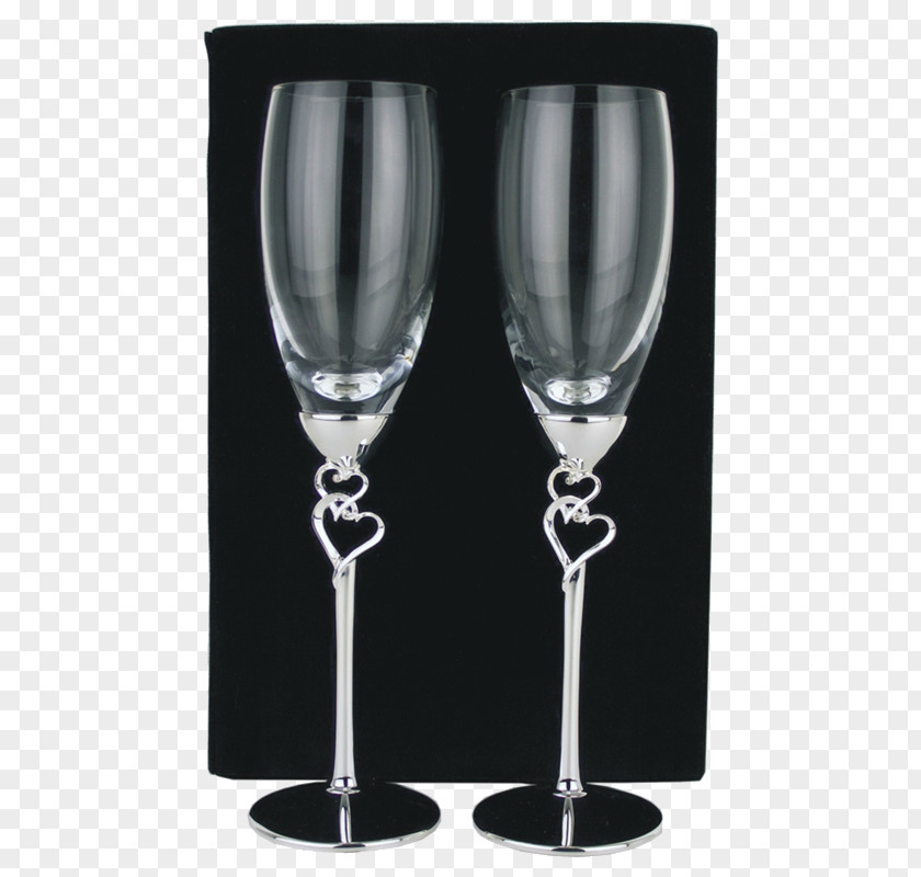 Silver Plate Champagne Glass Wine Stemware PNG