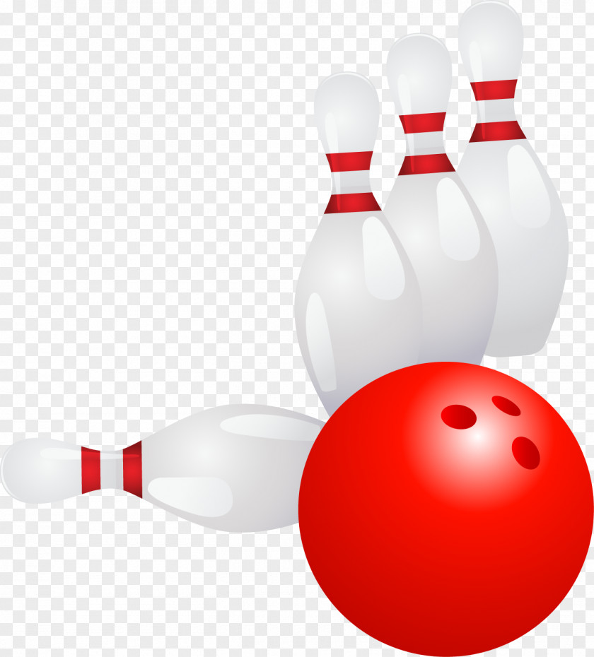 Vector Bowling Ball Ten-pin Pin PNG