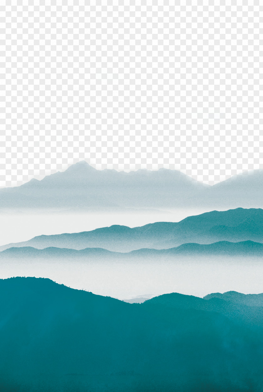 Mountains And Mist Sky Angle Wallpaper PNG