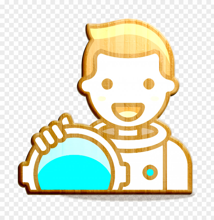 Sticker Cartoon 2 Icon Astronaut Man PNG
