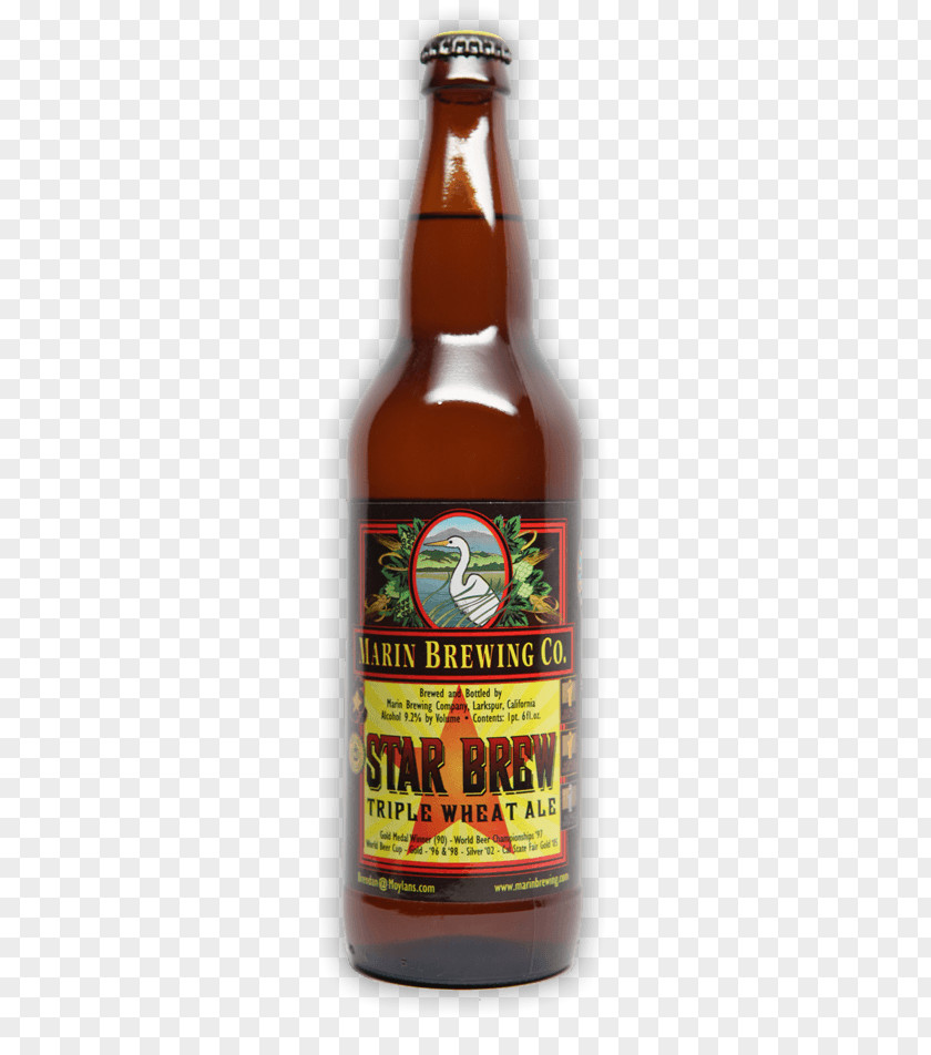 Wheat Beer Ale Marin Brewing Company Bottle PNG