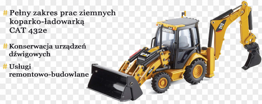 Bulldozer Backhoe Loader Machine PNG