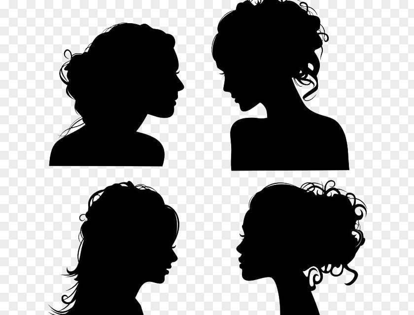 Character Head Silhouette Royalty-free Face Woman Clip Art PNG