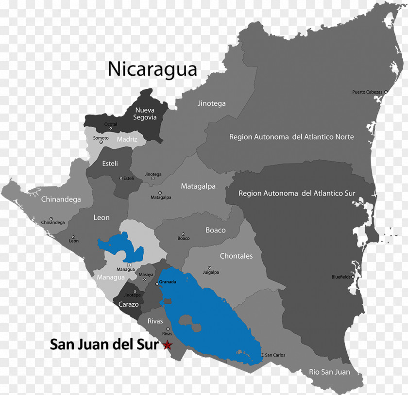 Map Jinotega León PNG