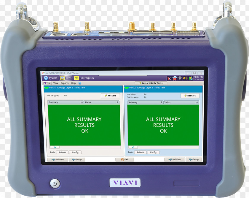 Viavi Solutions Optical Fiber 100 Gigabit Ethernet Computer Network Time-domain Reflectometer PNG