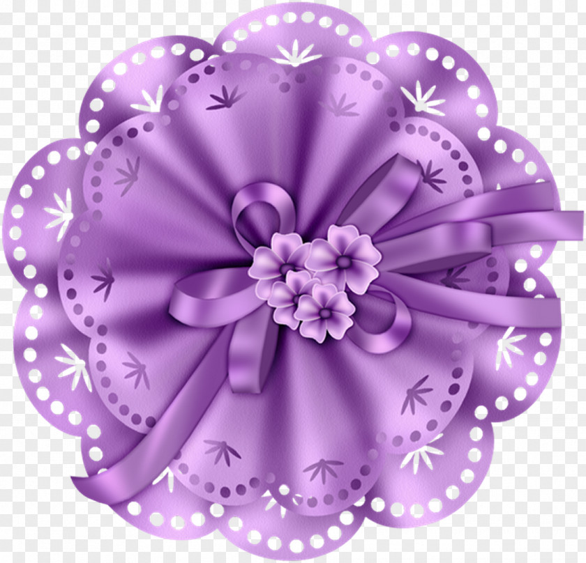 Bow Flower Button Clip Art PNG