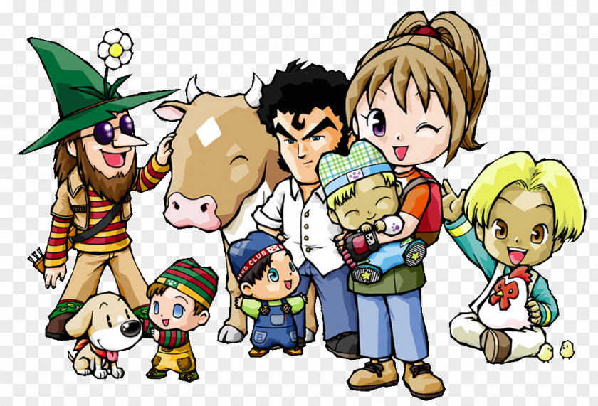 Harvest Pictures Moon: Another Wonderful Life A Animal Parade Moon DS PNG