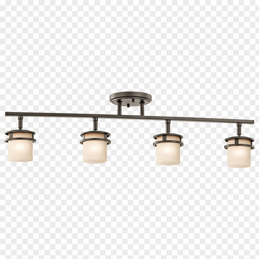 Light Kichler 7772 Hendrik Rail 4-Light Track Kit Lighting Sconce PNG