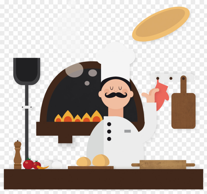 Pizza Cuisine Italian Cooking Chef Vector Graphics PNG