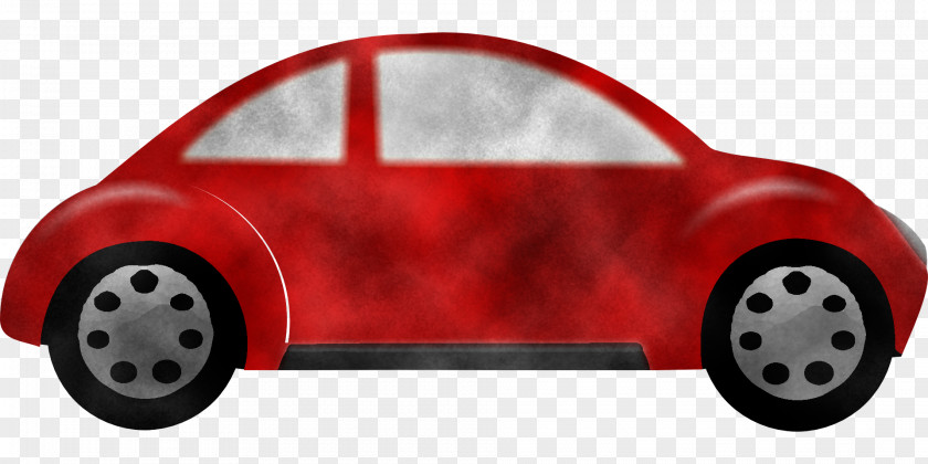 Red Volkswagen New Beetle Vehicle Door Car PNG