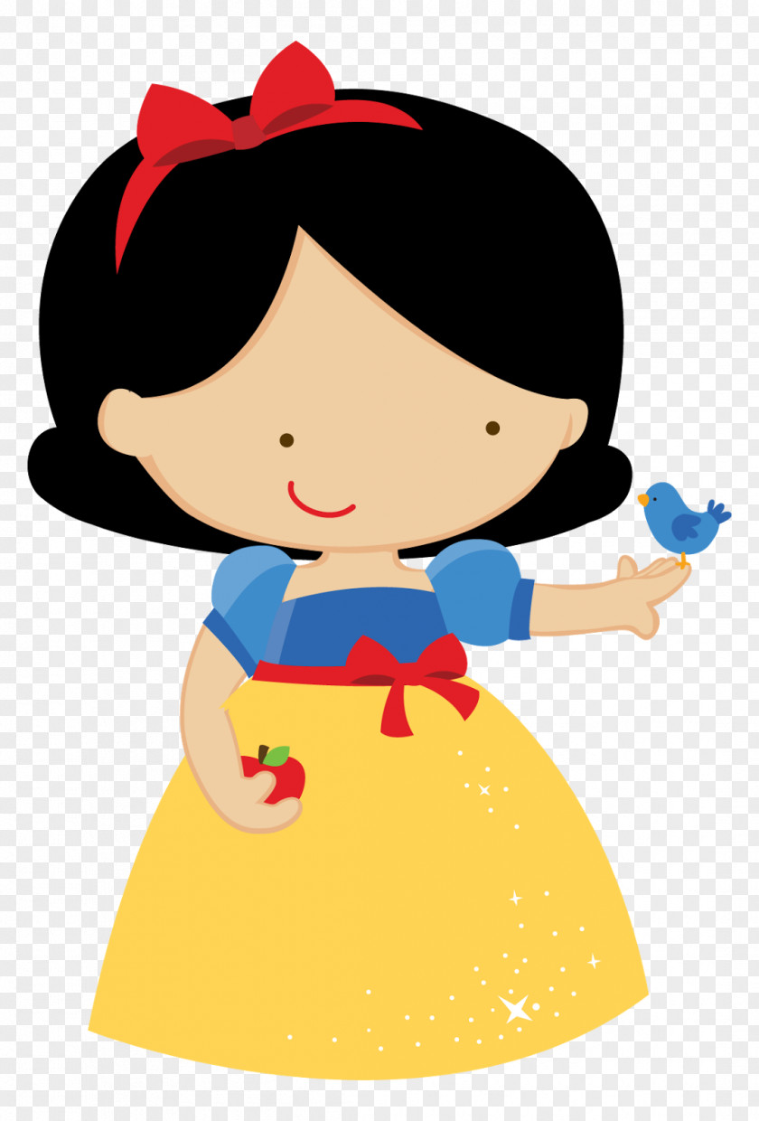 Snow White Seven Dwarfs Party Convite Baby Shower PNG