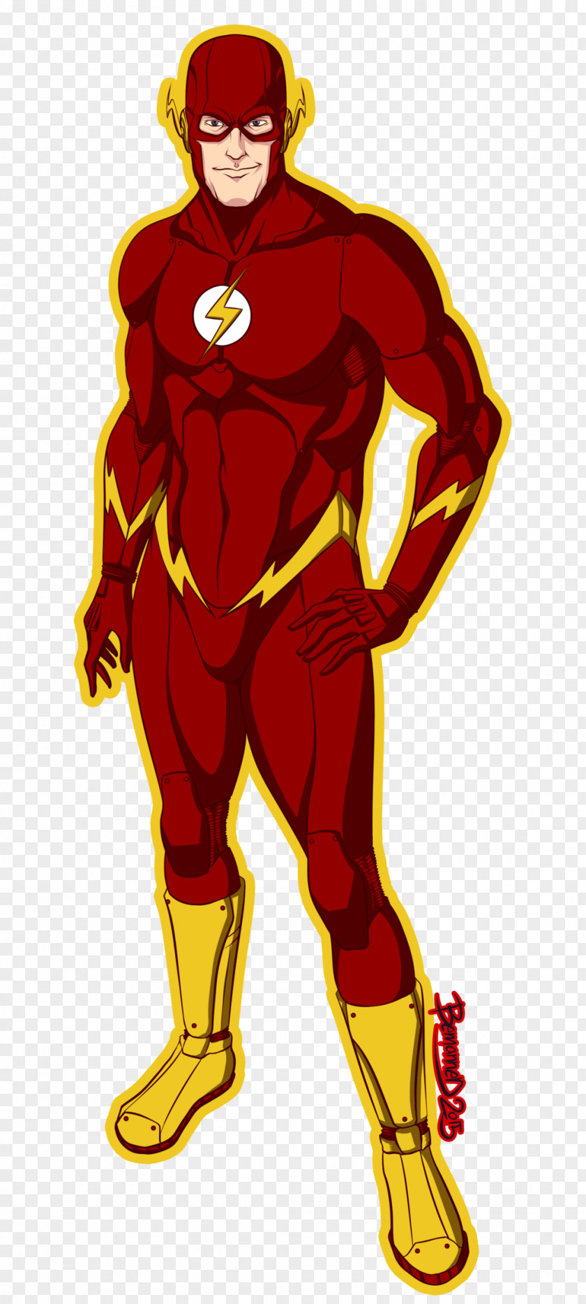 Superhero Cartoon Muscle PNG
