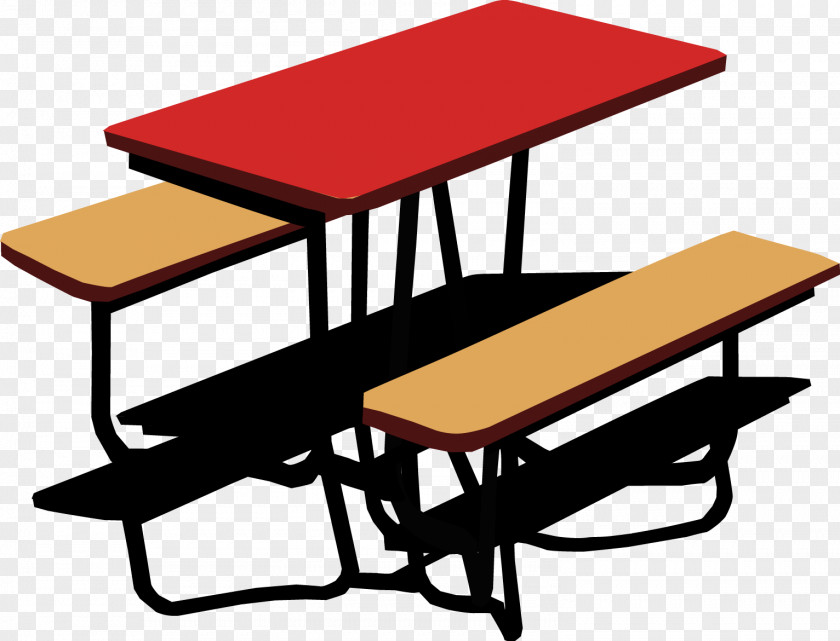 Vector Table Bench Illustration PNG