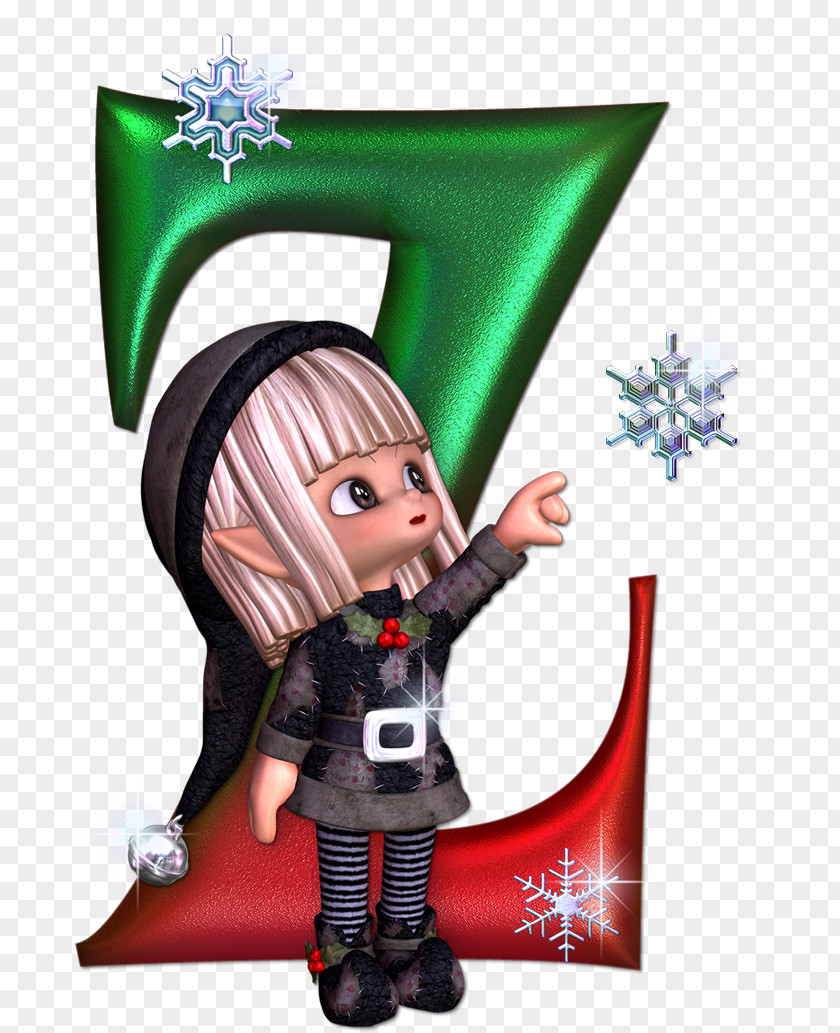Christmas Alphabet Elf Mrs. Claus Letter PNG