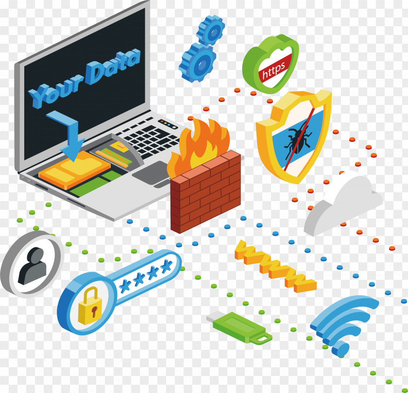 Dizzy Vector Firewall Internet Security Computer Information PNG