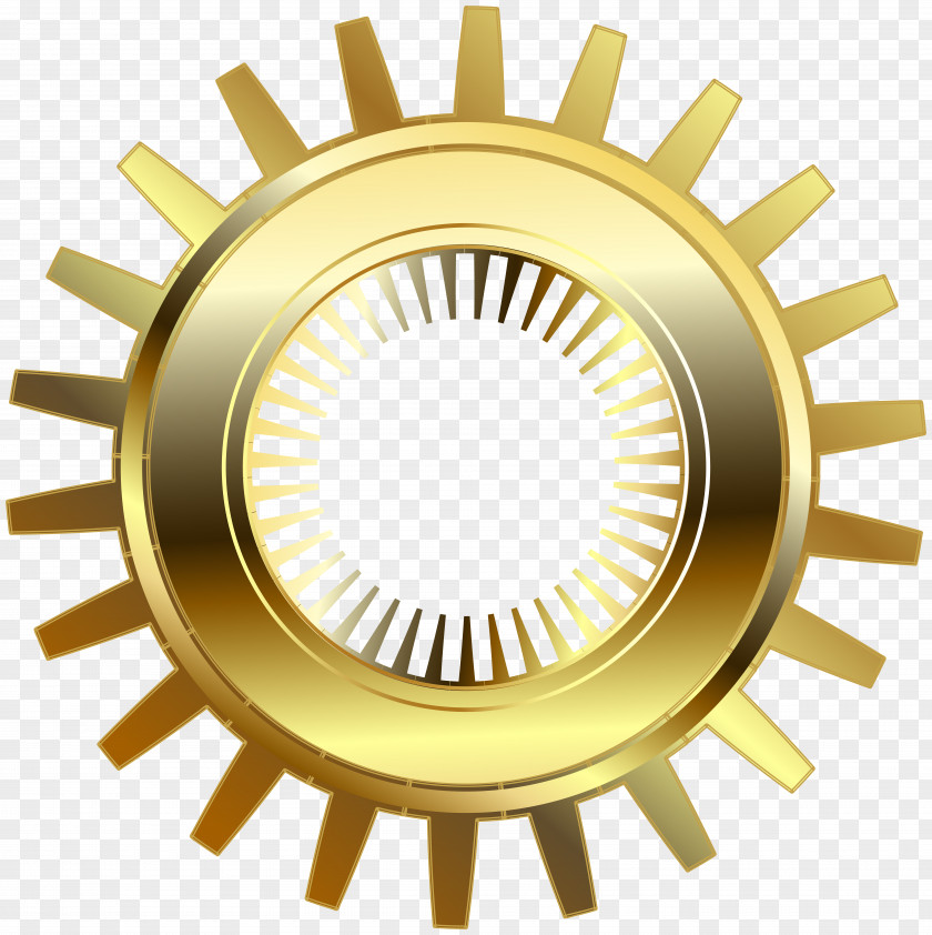 Gold Steampunk Gear Clip Art Royalty-free PNG