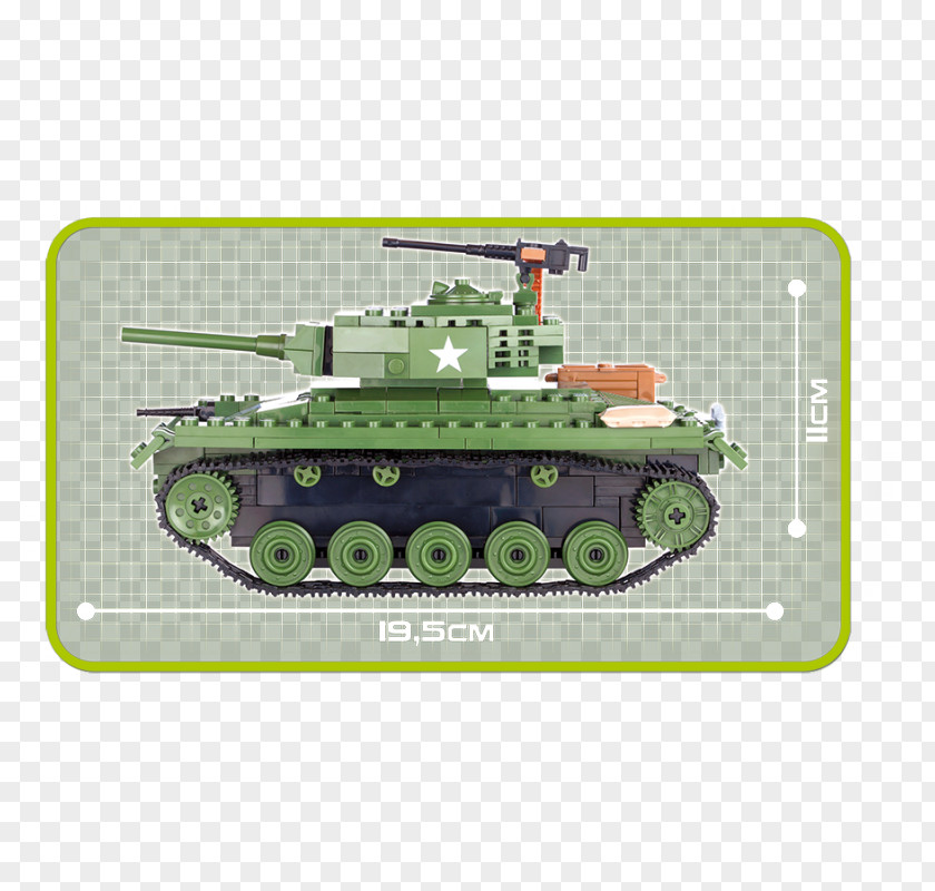 Tank Second World War Cobi M24 Chaffee PNG