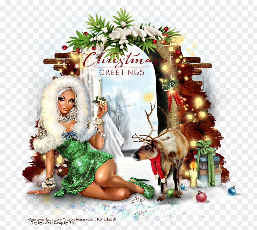 Xmas Greeting Christmas Ornament Animal PNG