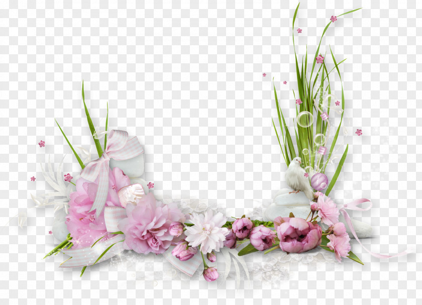Ice Pink Flowers Picture Frames Desktop Wallpaper Clip Art PNG