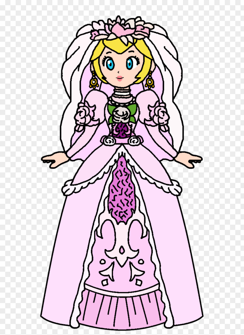 Peach Wedding Dress Super Princess Mario Bros. PNG