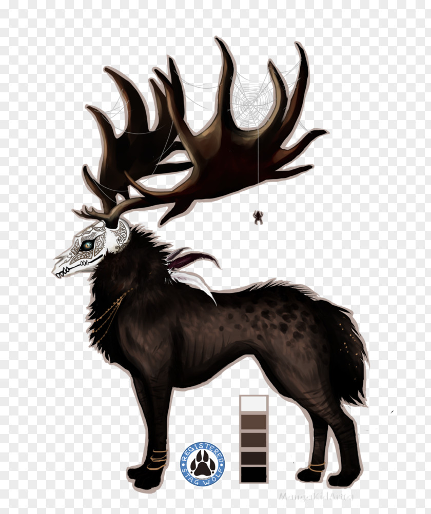 Reindeer Irish Elk Gray Wolf PNG