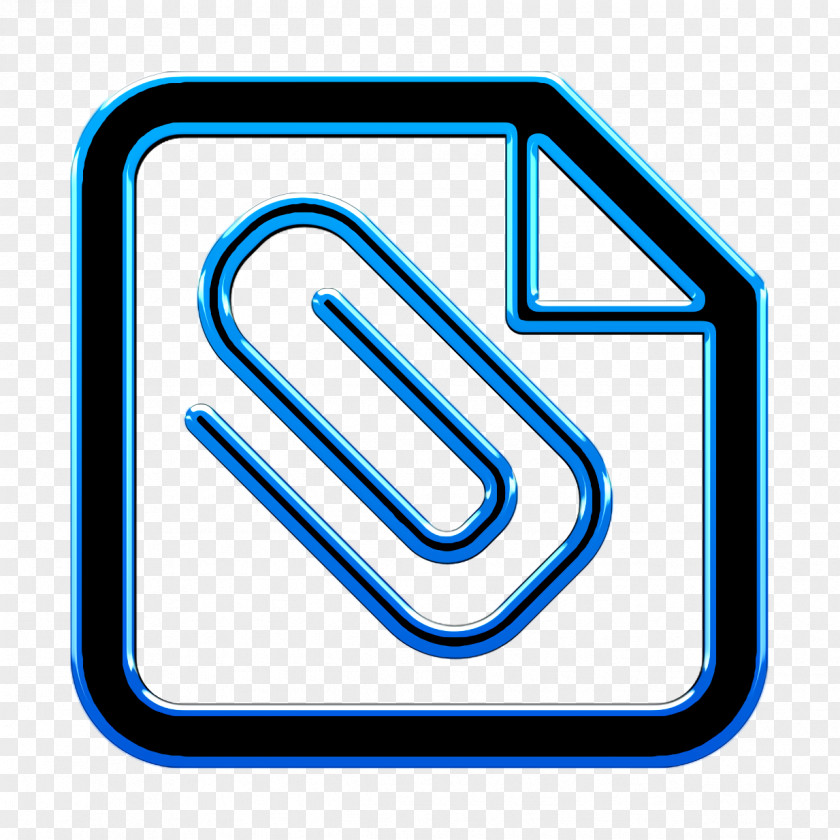 Attach Icon Office Set Document With Paperclip PNG