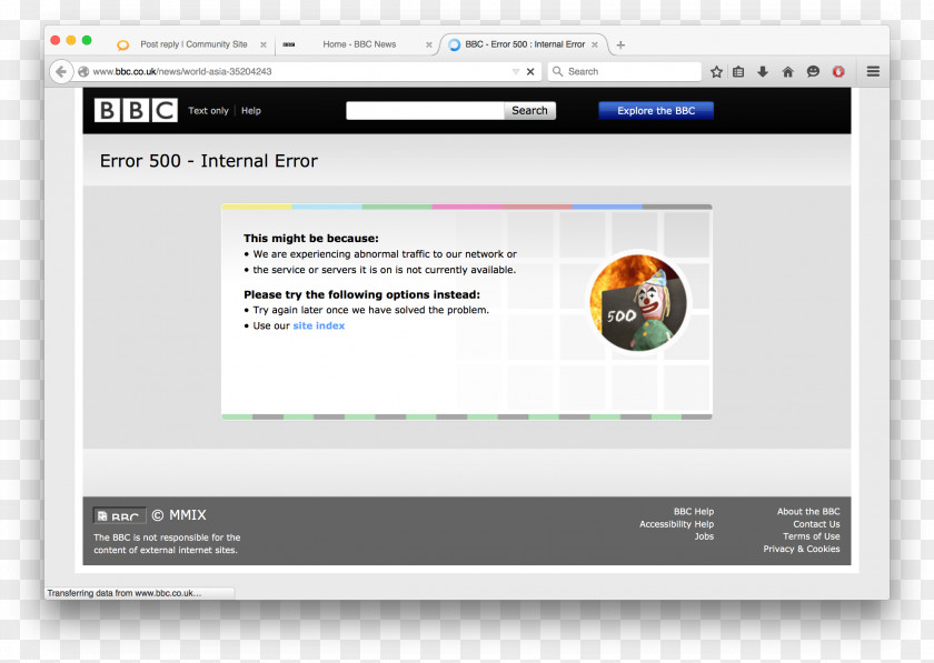 World Wide Web BBC Computer Program Page Denial-of-service Attack PNG