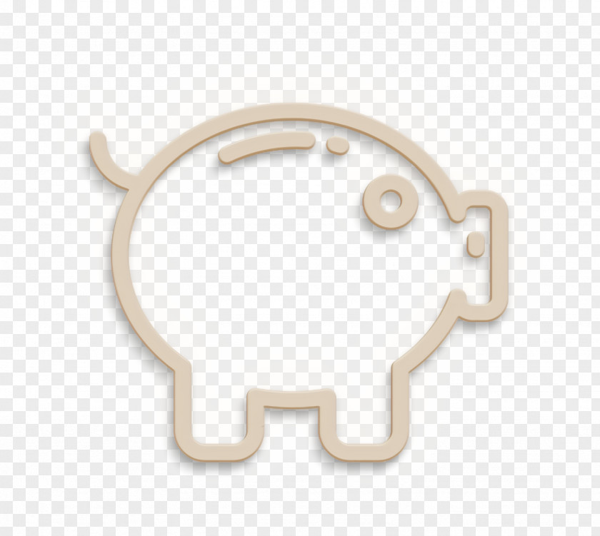 Business Management Icon Piggy Bank Coin PNG